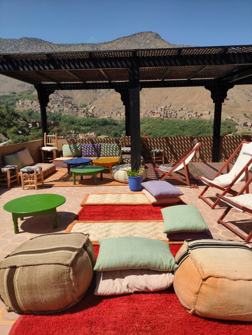 Rooftop terrace lounge